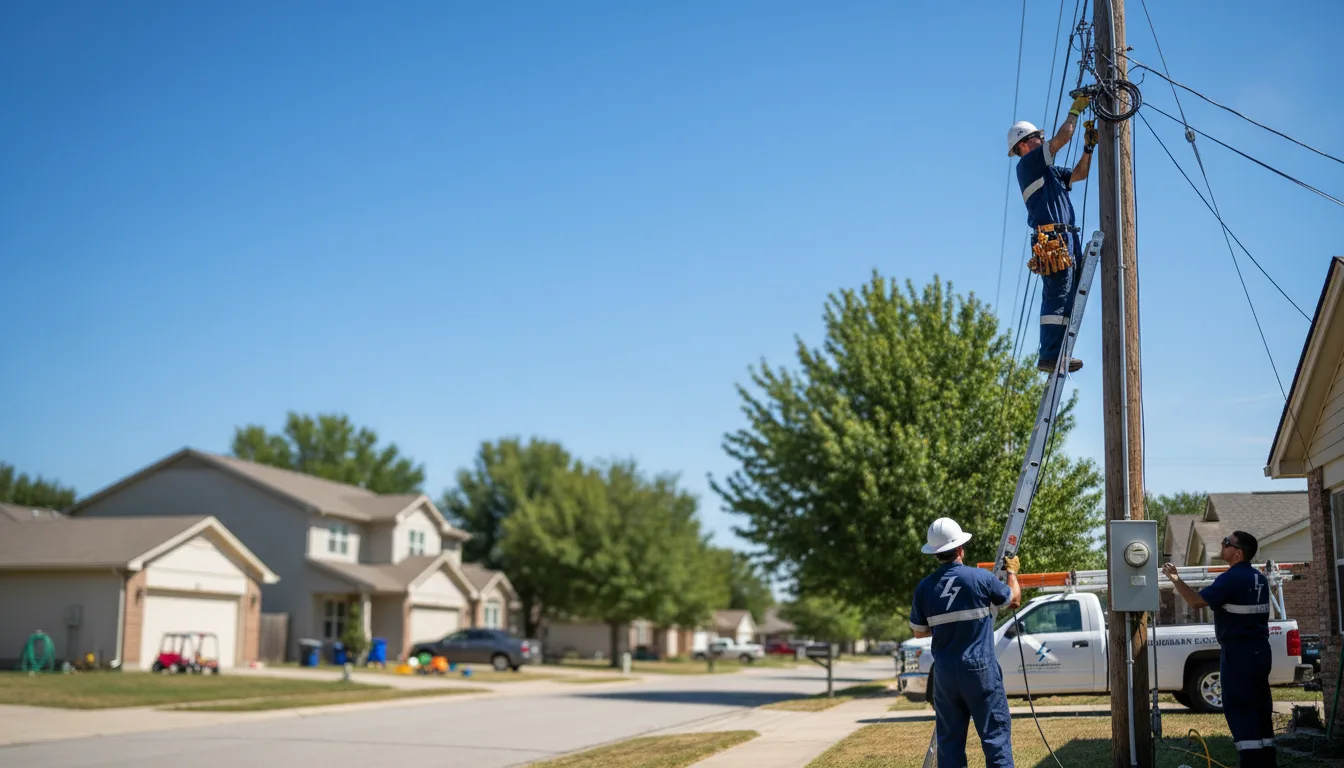 Residential electrician providing installation services in Hubbell, NE